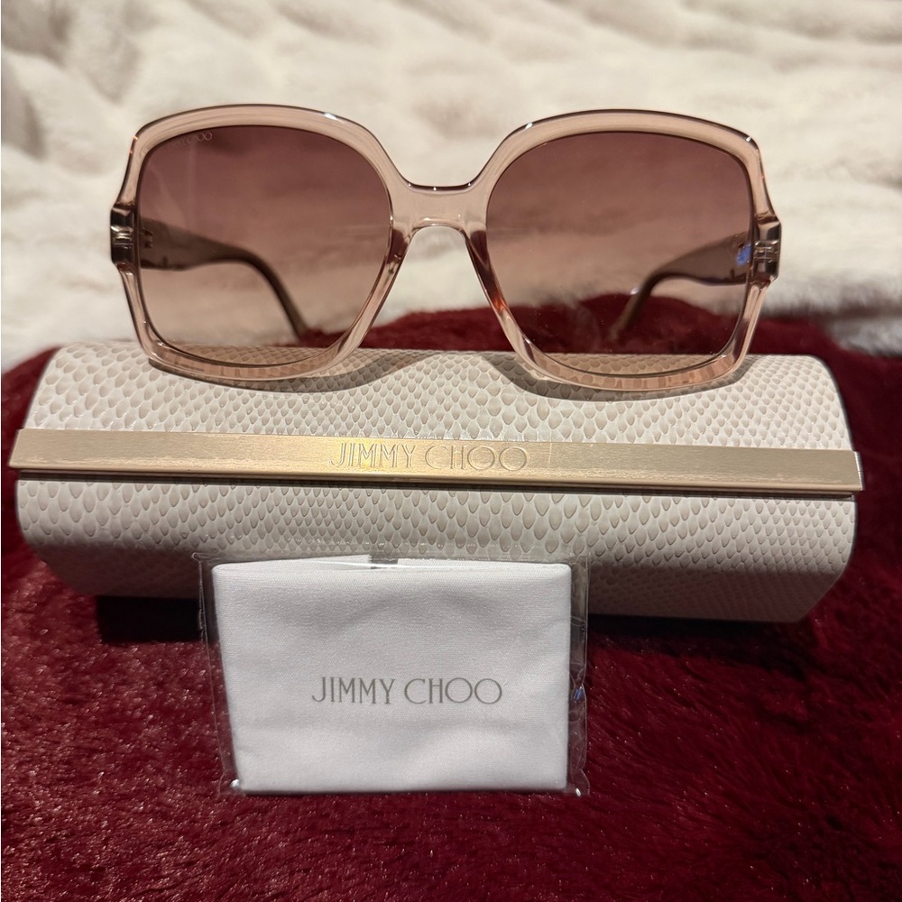 Jimmy Choo Nude Pink Sunglasses